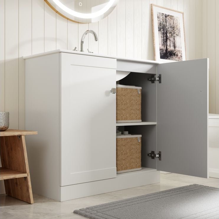 Churchill 815mm Floor Standing Vanity & Basin - Tile&Bath