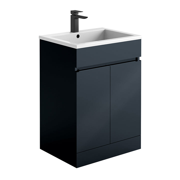 Prime 600mm 2 Door Vanity Unit & Basin - Tile&Bath