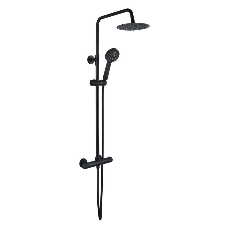 Round Thermostatic Bar Mixer with Riser Kit - Tile&Bath