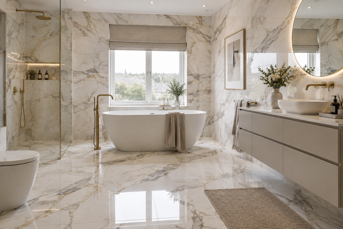 Trend: Add A Touch Of Luxury With Affordable Marble-Effect Tiles