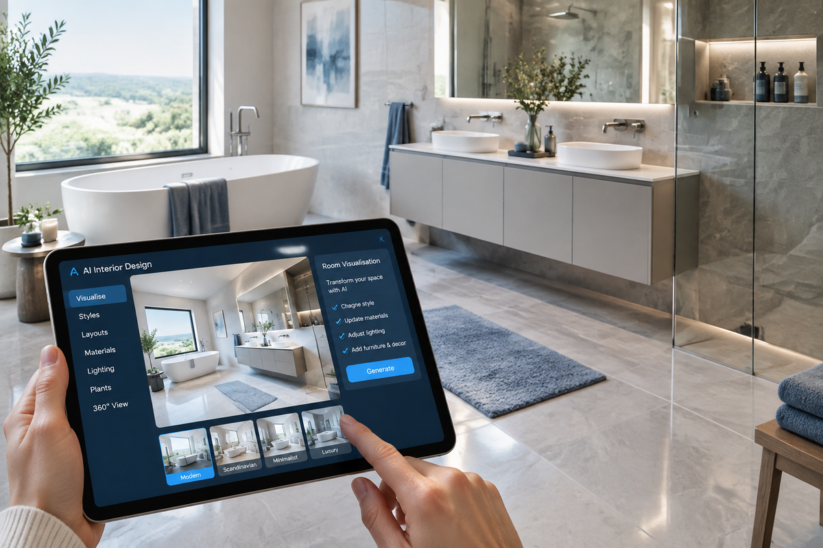AI Tools for Your Bathroom Design Makeover