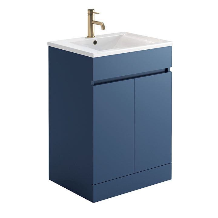 Prime 600mm 2 Door Vanity Unit & Basin - Tile&Bath