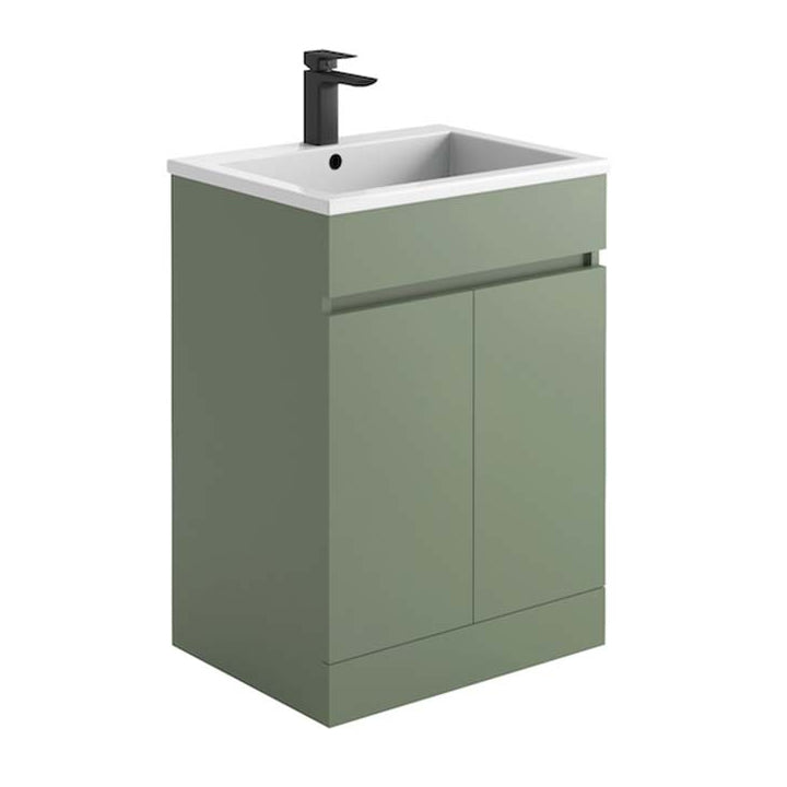 Prime 600mm 2 Door Vanity Unit & Basin - Tile&Bath