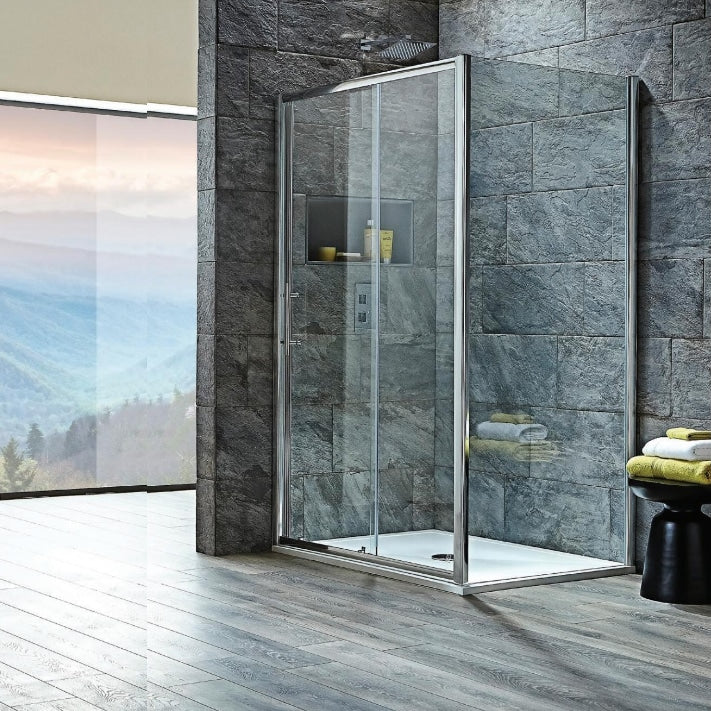 Sliding Shower Door 1100mm - 8mm Safety Glass - Tile&BathCo - Tile&Bath