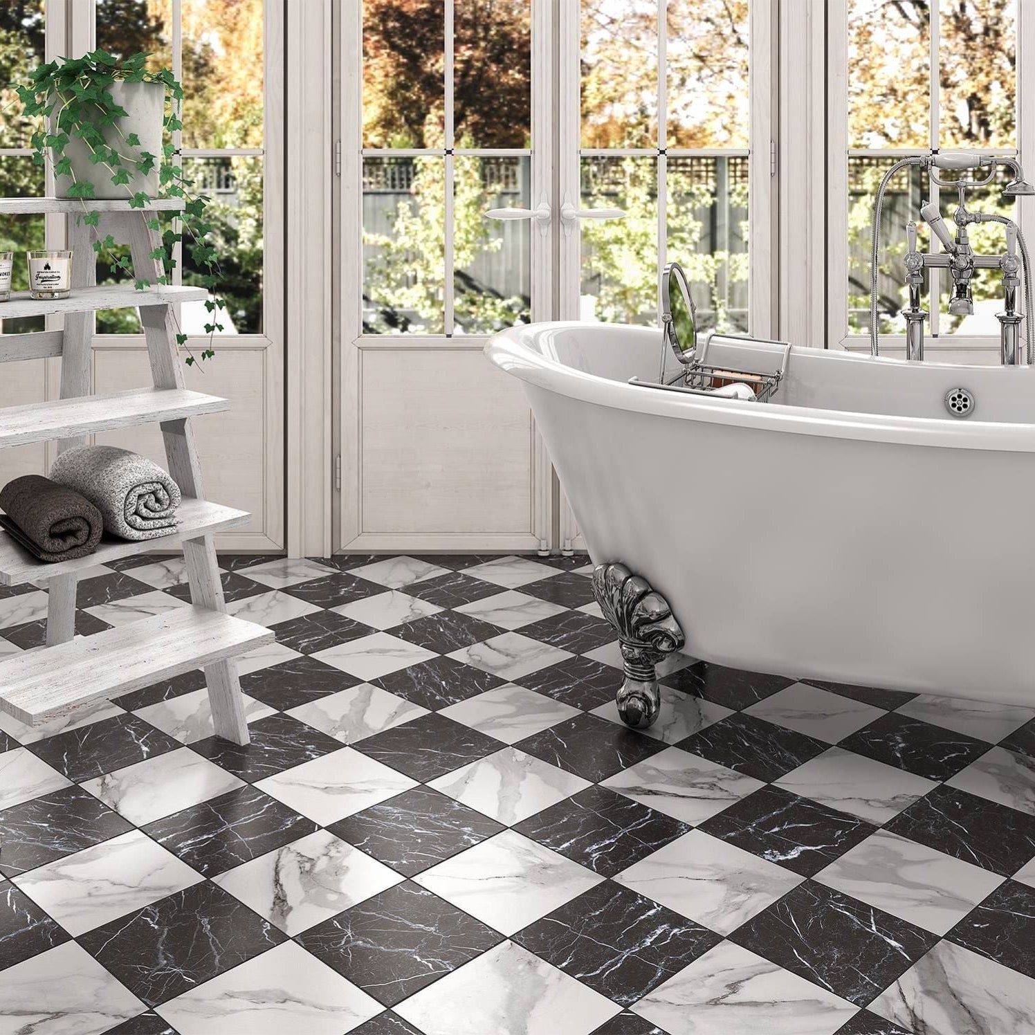 Venetian White 20X20 - Matt Porcelain - Tile&Bath